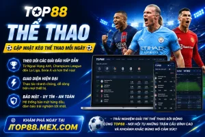 Sảnh game Top88 với giao diện lựa chọn trò chơi
