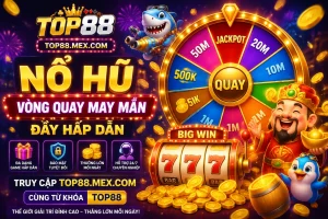 Top88 banner giới thiệu sảnh thưởng và khuyến mãi