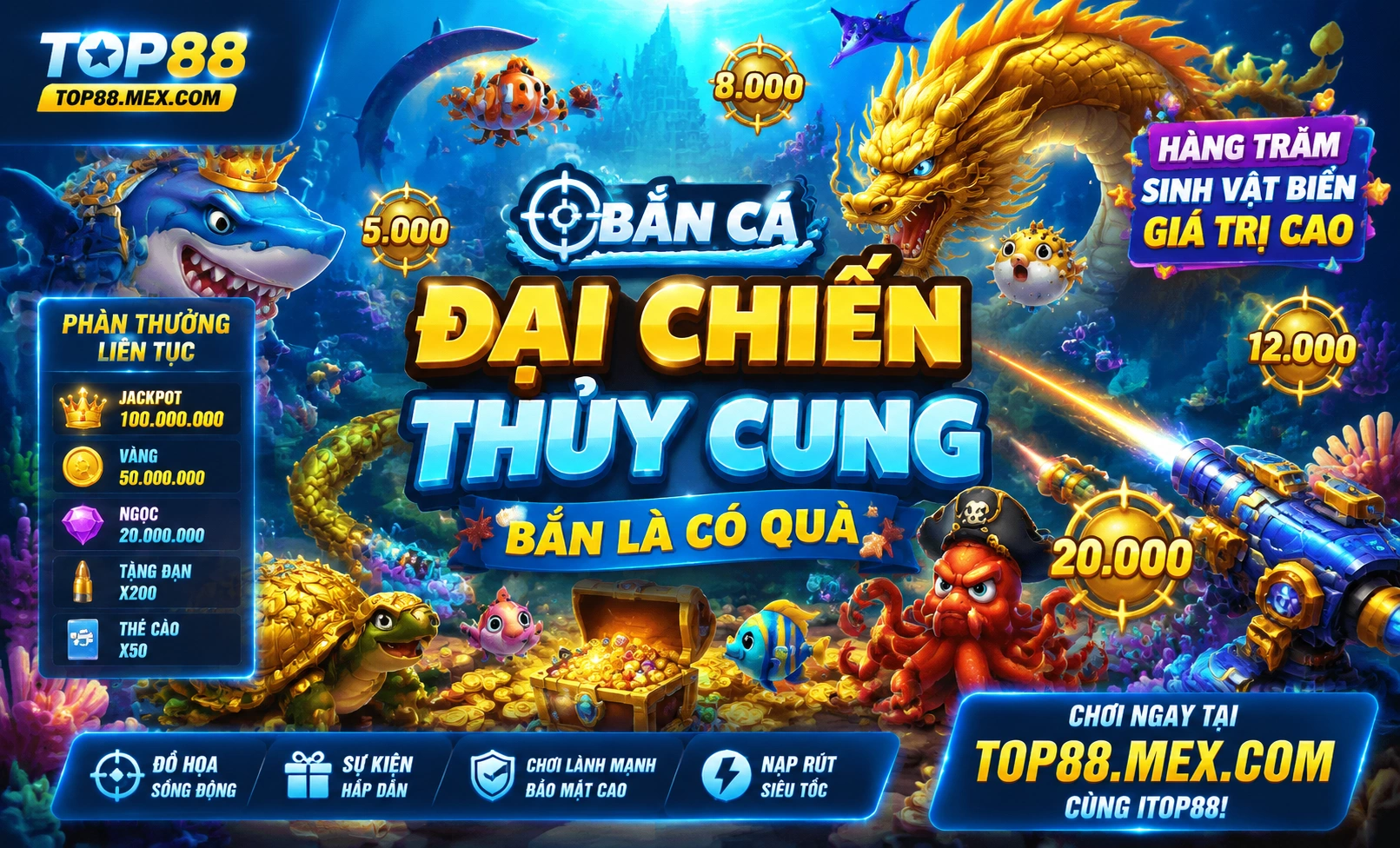 Bắn Cá top88 sảnh game